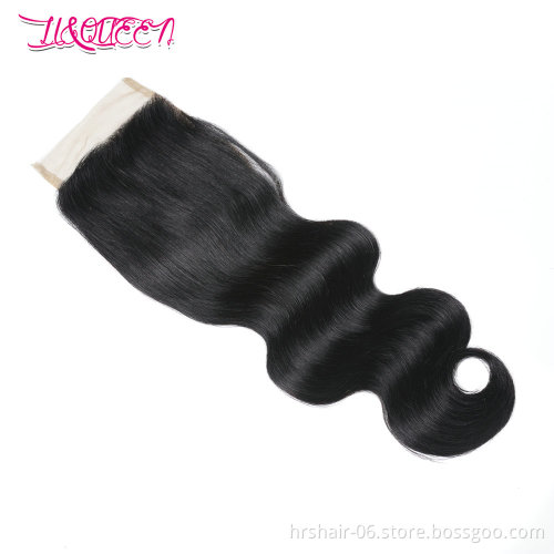 Wholesale human hair extension Brazilian body wave bundles with closure